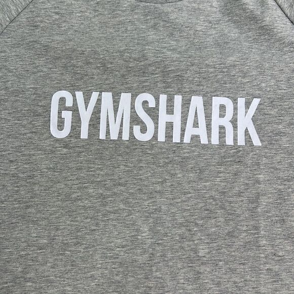 Gymshark Gray fitted Athletic T-shirt with spell out. Size medium NWT - Picture 3 of 12